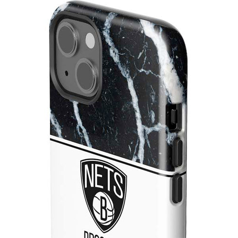 NBA Brooklyn Nets Marble iPhone 15 Impact Case